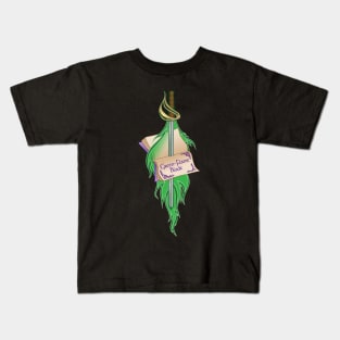 Green-Flame Blade Kids T-Shirt